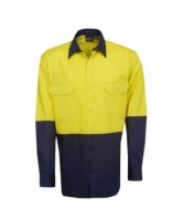 Blue Whale Hi Vis L/S Cotton Twill Shirt SP-(25 Unit minimum) 