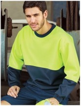 Unisex Adults Hi-Vis Sloppy Joe-Yellow/Navy 